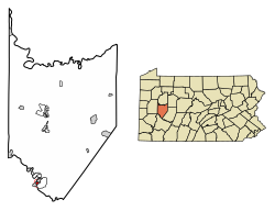 Lokasi Apollo di Armstrong County, Pennsylvania.