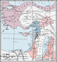 Anatolia and the Levant circa 1140. Asia Minor and the States of the Crusaders.svg