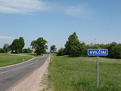 Der Eingang zu Avilčiai
