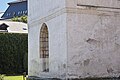 Čeština: okno do kaple svatého Felixe a Adaukta v přízemí Bílé věže, Dominikánský konvent, České Budějovice