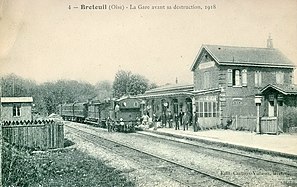 Bahnstation, um 1918