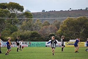 Australian Football is very popular with children BacchusMarshDarleyPark.JPG