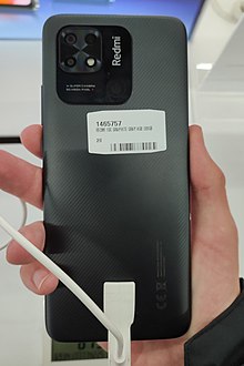 The back of Redmi 10C in Graphite Gray Back of Redmi 10C.jpg