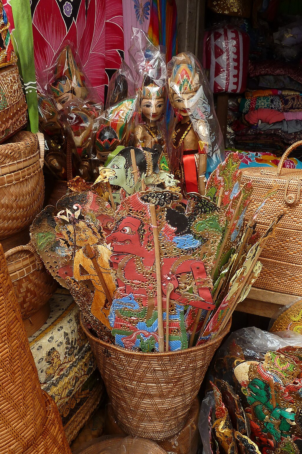 Bali market, dolls