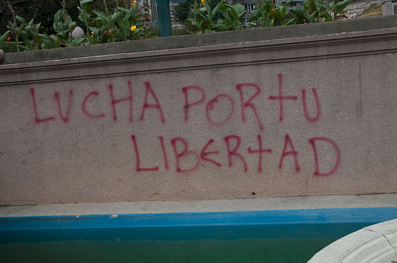 File:Banner at demonstrations and protests against Chavismo and Nicolas Maduro government 13.jpg