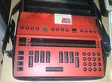 A Baum David System 90 special-purpose computer for the blind, with a braille "screen" and special keyboard Baum David System 90 (cropped).jpg