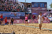 Deutsch: Beachhandball bei den Olympischen Jugendspielen 2018 in Buenos Aires; Tag 7, 13. Oktober 2018; Jungen, Halbfinale – Spanien-Kroatien 2:1 English: Beach handball at the 2018 Summer Youth Olympics in Buenos Aires at 13 October 2018 – Boys Semifinal – Spain-Croatia 2:1 Español: Handball de playa en los Juegos Olimpicos de la Juventud Buenos Aires 2018 en 13 de octubre de 2018 – Semifinales de chicos - España-Croacia 2:1