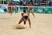 Deutsch: Beachvolleyball bei den Olympischen Jugendspielen 2018; Tag 11, 17. Oktober 2018; Mädchen, Finale – Italien (Claudia Scampoli & Nicol Bertozzi)- Russland (Maria Woronina & Maria Botscharow) 0:2 (19–21/19–21) English: Beach volleyball at the 2018 Summer Youth Olympics at 17 October 2018 – Girls Final – Italy (Claudia Scampoli & Nicol Bertozzi) - Russia (Maria Voronina & Maria Bocharova) 0:2 (19–21/19–21)