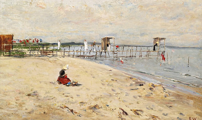 File:Bertha Wegmann,Sommerdag på Taarbæk strand, 1889, Øregaard Museum.jpg