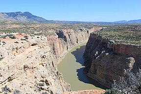 Blick auf den Bighorn Canyon vom Devil's Canyon Overlook