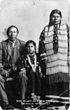 Black Elk with wife and daughter, circa 1890-1910