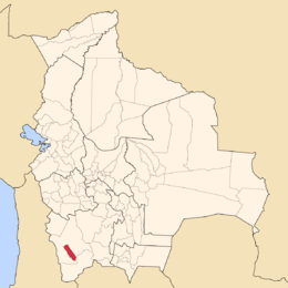 Province d'Enrique Baldivieso - Localisation