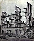 Hausruine in Saint-Cloud, Fotoaufnahme zur Dokumentation der Kriegsschäden, um 1871 im Pariser Atelier von Adolphe Braun entwickelt