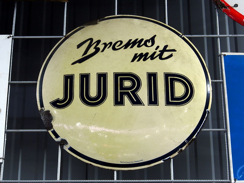 File:Brems mit JURID, enamel advertising sign.JPG