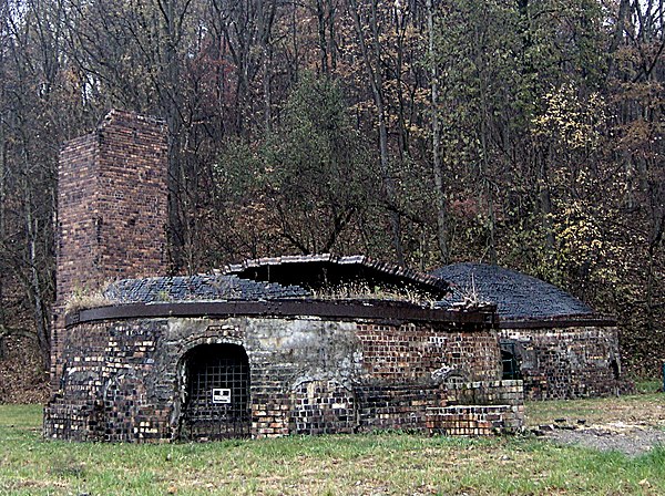 Kilns at Brick Kiln Park, the grounds of the former Nelsonville Brick Company