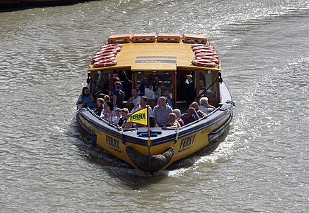 The "Matilda", one of a fleet of ferries which provide transport around the Bristol Docks.