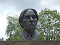 Bronze bust of Jerome K Jerome at Walsall Arboretum (51258759241).jpg