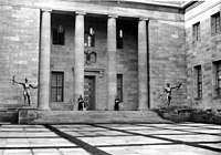 The New Reich Chancellery's Courtyard of Honor in 1939.