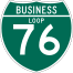 Business Loop 76 route marker