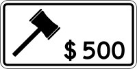 Canada (Ontario): fine=500 CAD