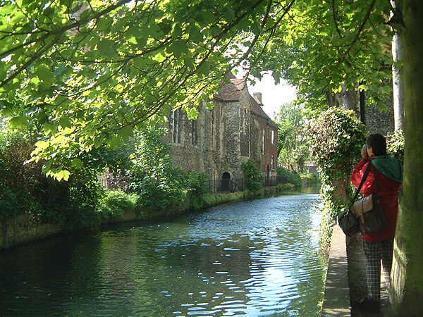 A branch of the Stour passes Blackfriars in Canterbury