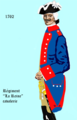 l' uniforme du régiment de 1762 à 1767