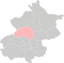 Район Чанпин — Карта