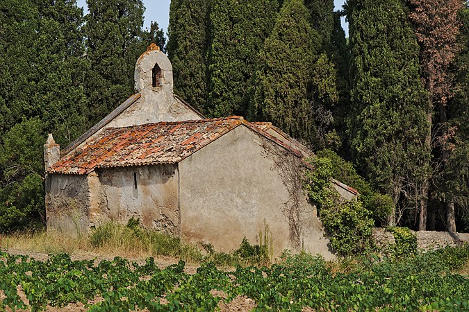 English: Chapel of Gléon (Villesèque-des-Corbières, France). Français : Chapelle de Gléon (Villesèque-des-Corbières, France).