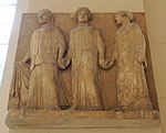 Charites relief by Socrates (?) (after Musei Vaticani, casting in Pushkin museum) 01 by shakko.jpg