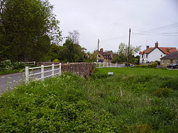 Charney Bassett, from the bridge over the mill stream Charney Bassett.JPG