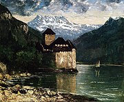 Chateau du Chillon muallifi Gustave Courbet, 1875-yil