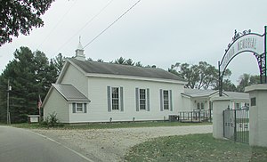 Édifice de l'Église chrétienne, Hesston, Indiana.