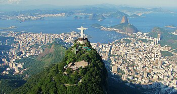 Rio de Janeiro, the most visited destination in Brazil by foreign tourists for leisure trips, and second place for business travel. Cidade Maravilhosa.jpg