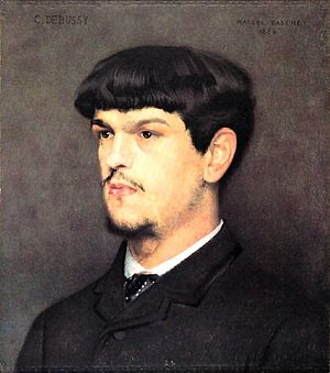 French composer Claude Debussy (1862-1918)