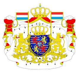 Escudo de armas del Gran Duque de Luxemburgo.