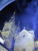 The collegiale by night, north view