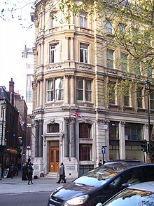 25 Northumberland Avenue in London, the Society's headquarters from 1994 until 2013 Commonwealth Club 1.JPG