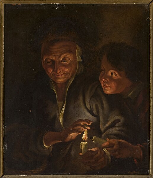 File:Copy after Peter Paul Rubens - Old woman and a boy with a candle - M.Ob.2503 MNW - National Museum in Warsaw.jpg