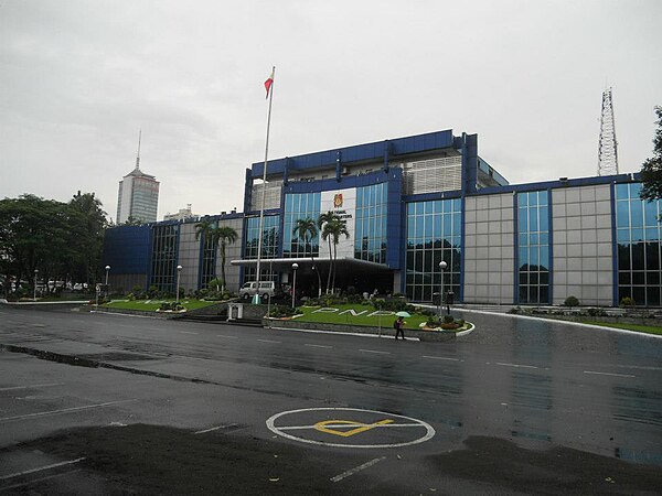 The facade of the Main Office Building of the Philippine National Police Headquarters at the camp.