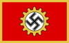 Flagge der Deutschen Arbeitsfront für "Vorbildliche Fabriken" (Fabrikfahne) (Fabrikkflagg for «forbilledlige fabrikker»)