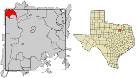 Dallas County Texas Incorporated Areas Coppell highighted.svg