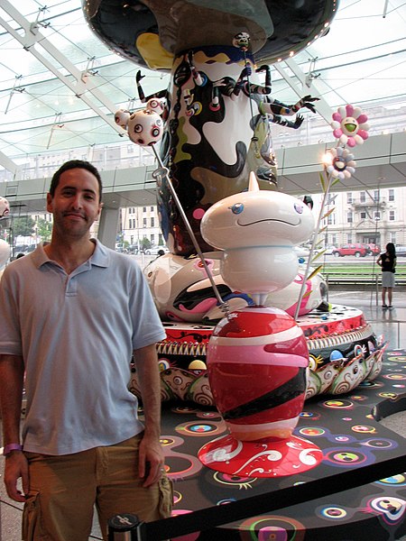 File:David Berkowitz Standing by Murakami at the Brooklyn Museum (2625073665).jpg