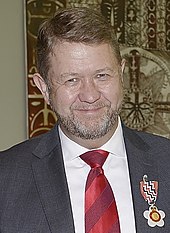 Cunliffe, after his investiture as a Companion of the Queen's Service Order, 1 May 2018 David Cunliffe QSO (cropped).jpg