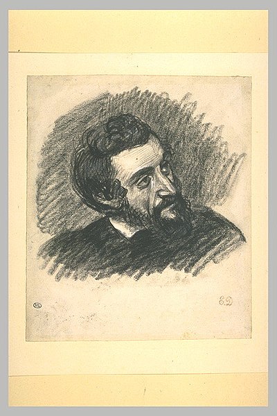 File:Delacroix - Homme barbu, en buste, de trois quarts vers la droite, RF 9573, Recto.jpg