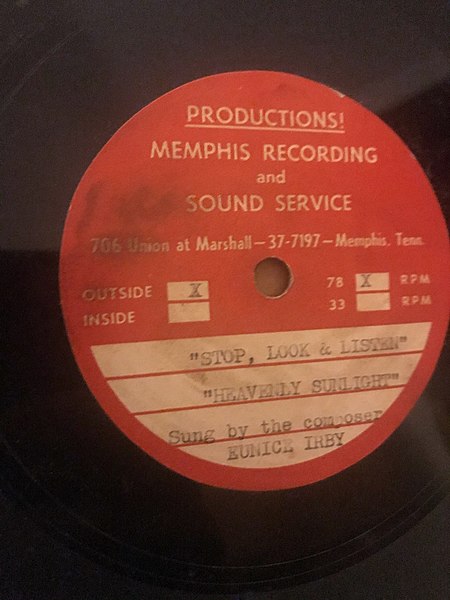 78 demo record from Sam Phillips studio in Memphis