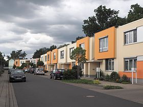 Törten - Stylistically adapted new buildings at Great Ring