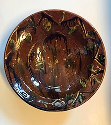 Holcha Krake. Splash glazed dish with tribal Berber patterns. Ca. 1932-1938. Dish4.jpg