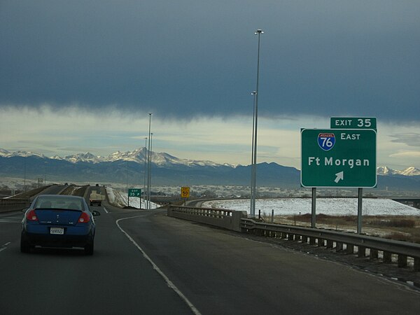 I-76 exit along E-470