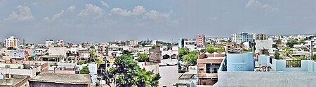 The eastern side of Nizamabad city comprises Gangastan Phase 1,2 and 3 and Chandrashekar Colony belonging to Nizamabad Rural. East view of Nizamabad.jpg