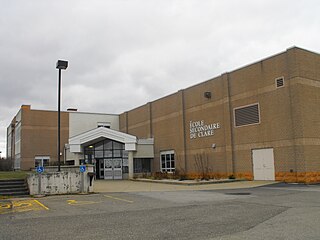 École secondaire de Clare High school in Meteghan River, Nova Scotia, Canada